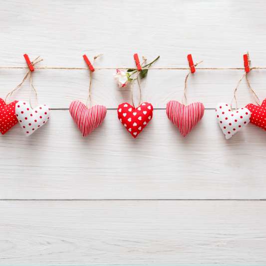guirnalda corazones